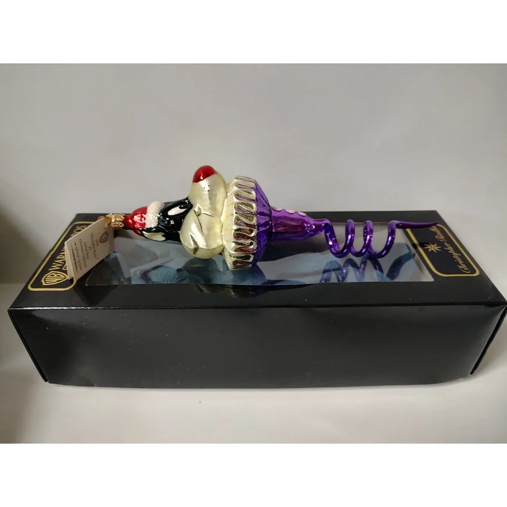 Christopher Radko glass Christmas‎ ornament Looney Tunes Sylvester 9 1/2